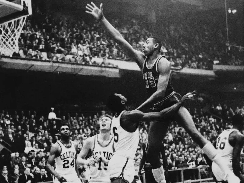 Wilt Chamberlain and Bill Russell