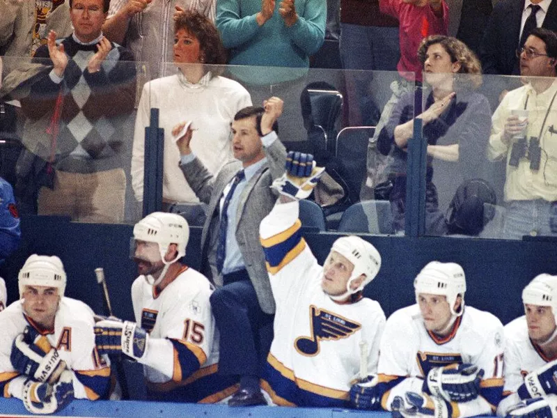 St. Louis Blues head coach Brian Sutter