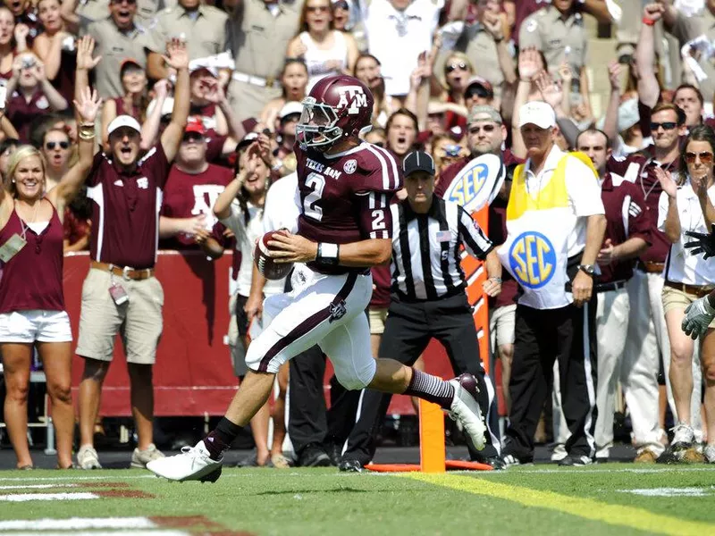 Texas A&M quarterback Johnny Manziel