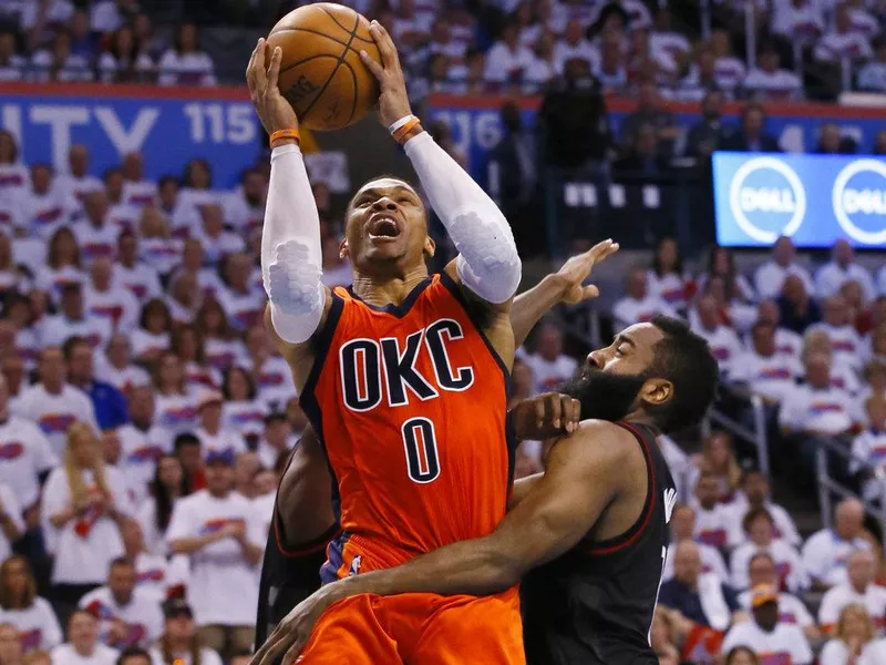 Oklahoma City Thunder guard Russell Westbrook