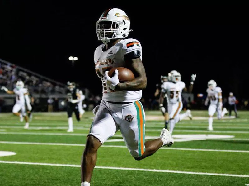 Frederick Douglass High defensive back/running back Ty Bryant