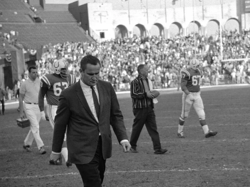 Baltimore Colts head coach Don Shula