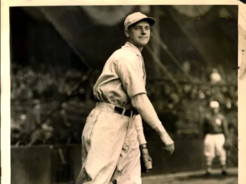 Eddie Rommel following through