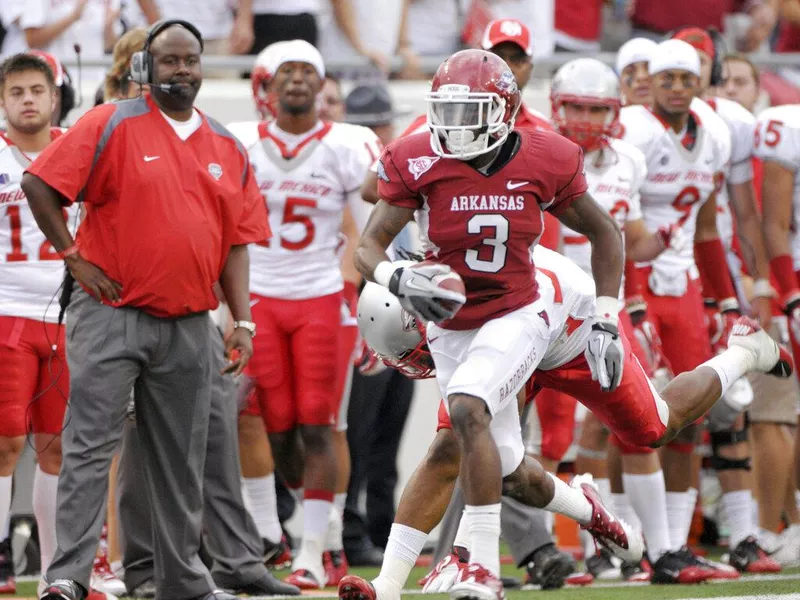 Arkansas wide receiver Joe Adams