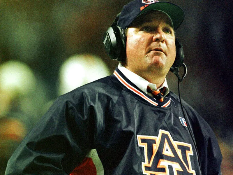 Auburn head coach Terry Bowden