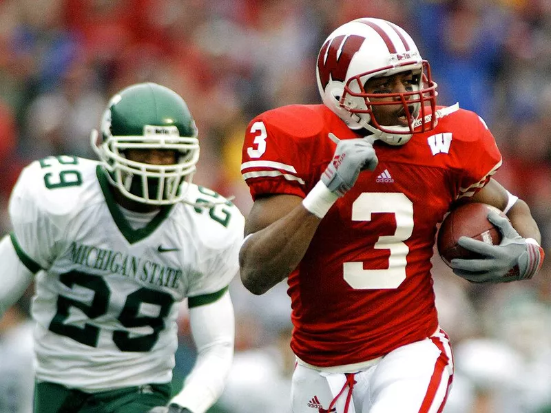 Wisconsin receiver Lee Evans