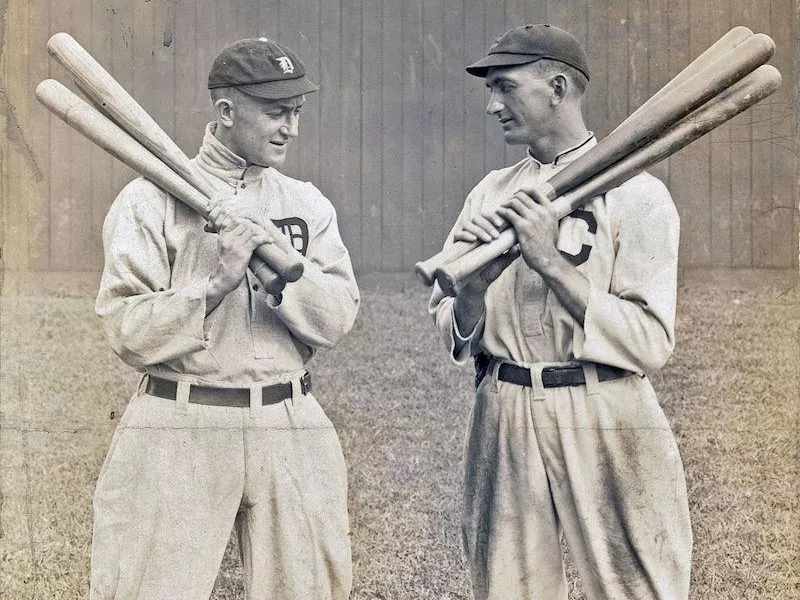 Shoeless Joe Jackson and Ty Cobb