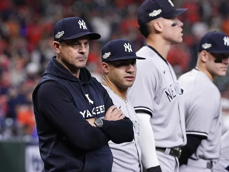New York Yankees manager Aaron Boone